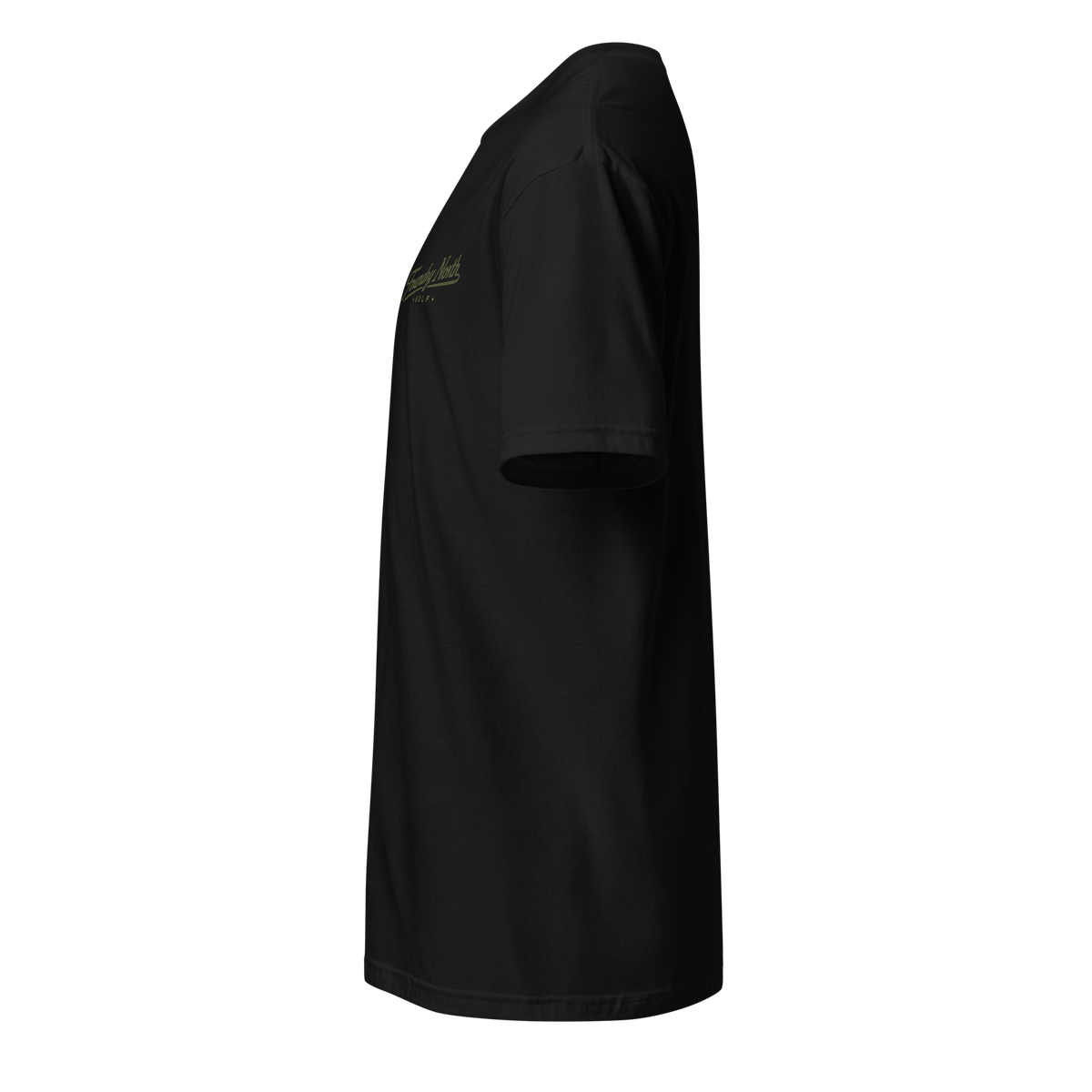 Foundry North Script T-Shirt in Black – left view