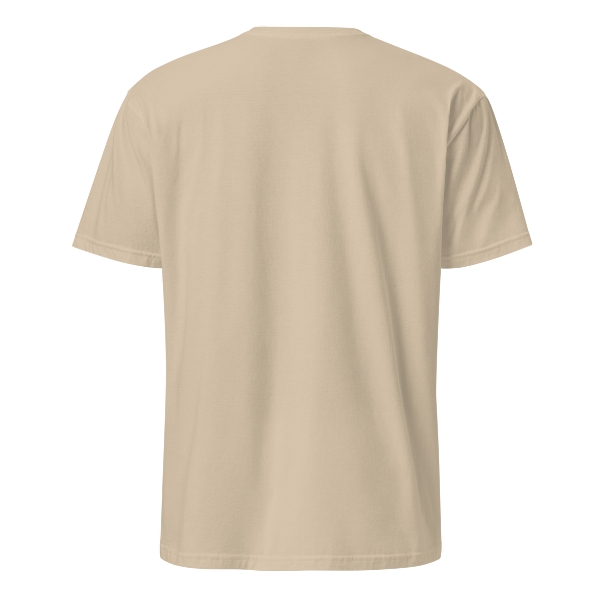 Foundry North Script T-Shirt in Sand – back view