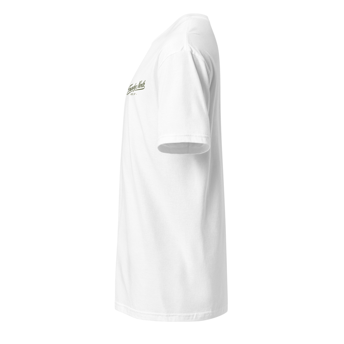 Foundry North Script T-Shirt in White – left view