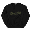 Foundry North Script Crewneck Sweatshirt in Black – front view